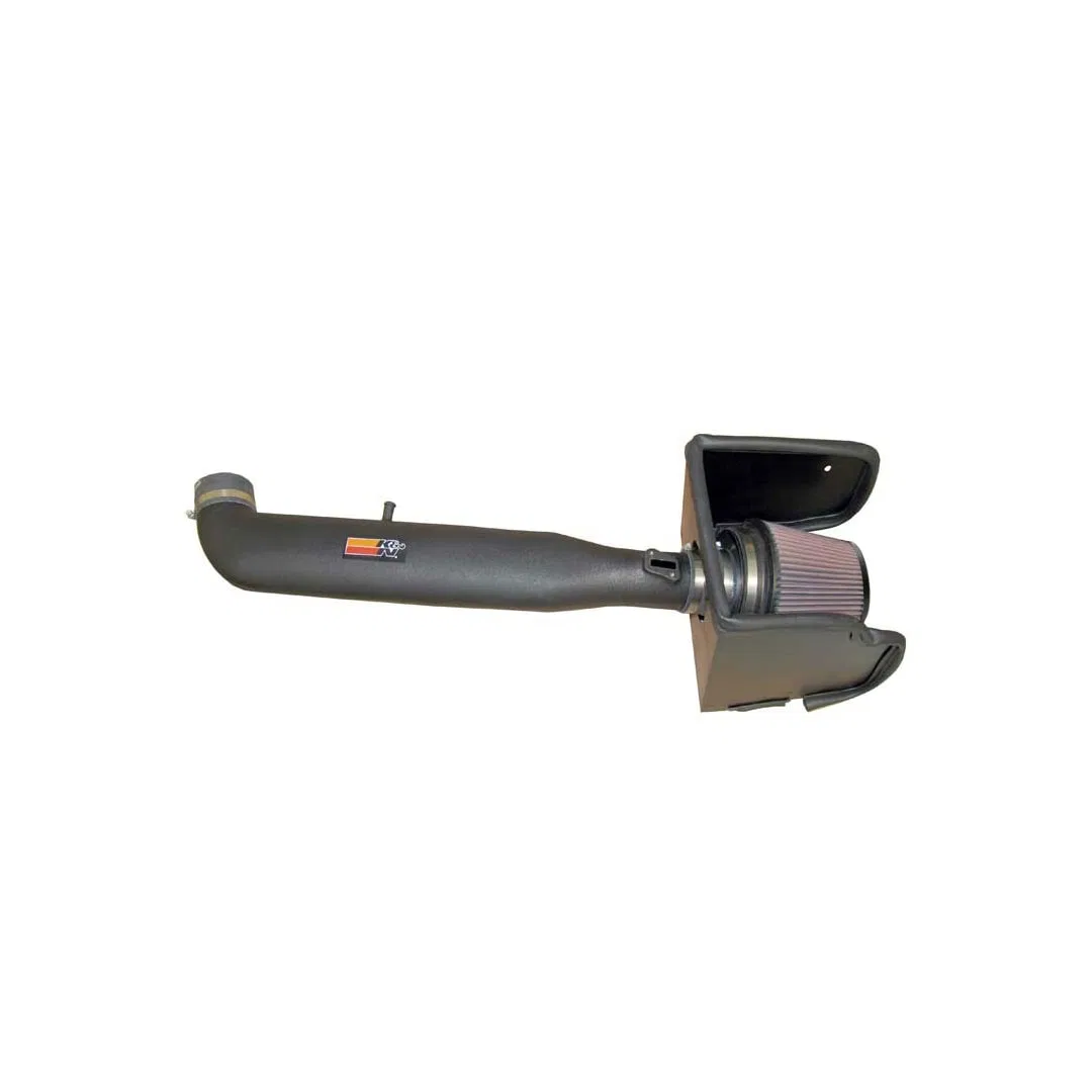 63-6014 – K&N FILTER Cold Air Intake, Black Polyethylene Tube Red Filter With Heat Shield